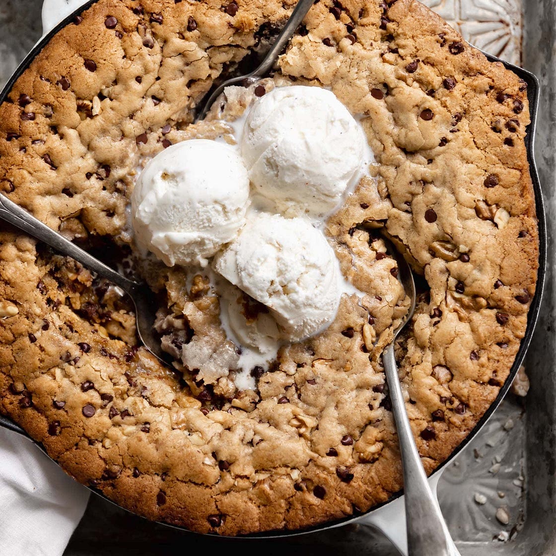 The Ultimate Chocolate Chip Skillet Cookie