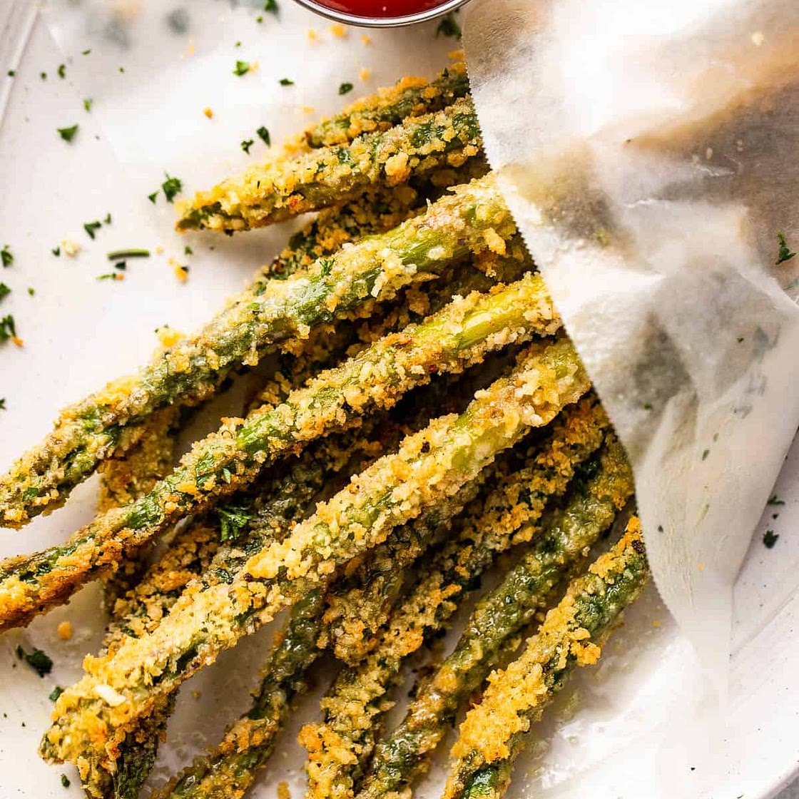 Crispy Baked Asparagus Fries