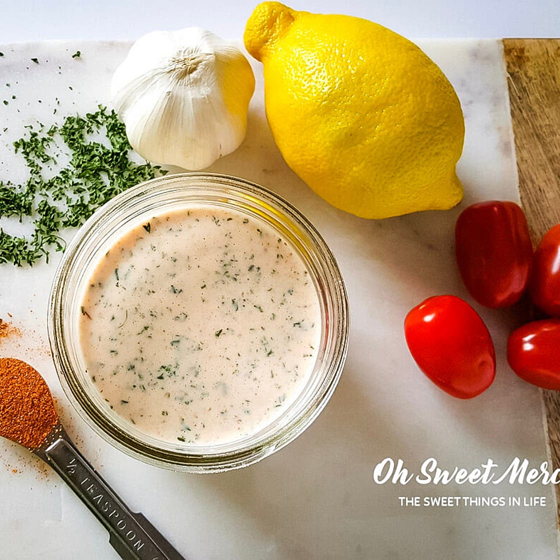 Creamy Cajun Ranch Dressing (Low Fat & Probiotic)