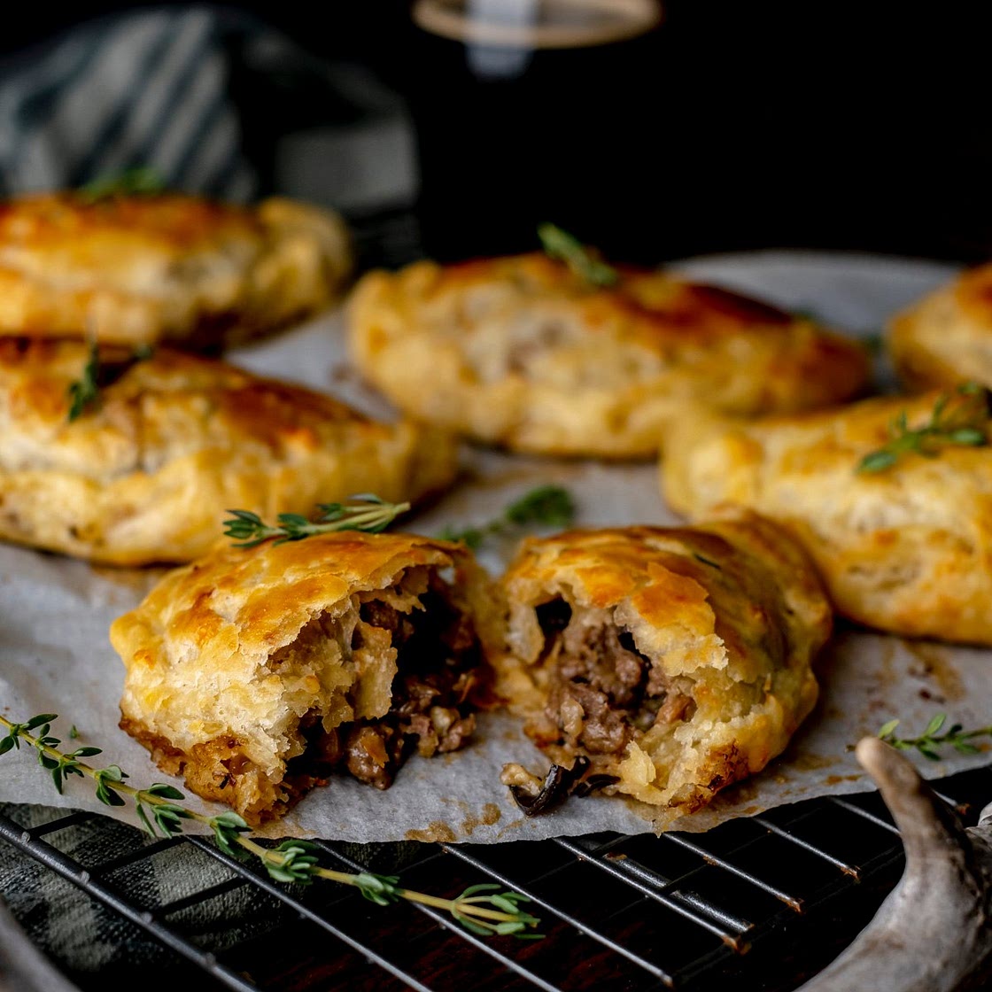Venison and Wild Mushroom Hand Pies with Stout Beer