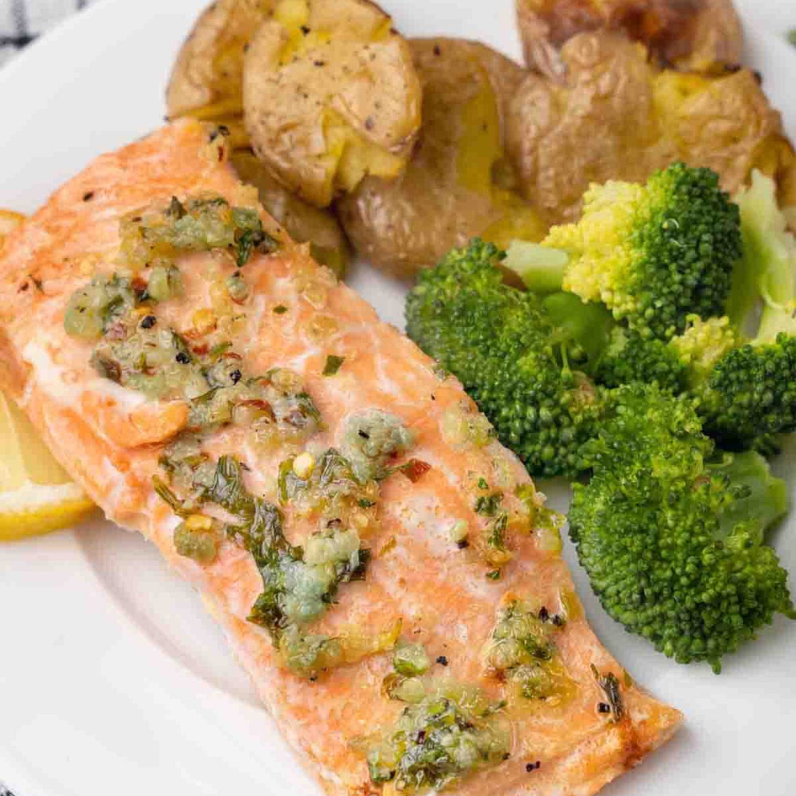 Baked Garlic Butter Salmon