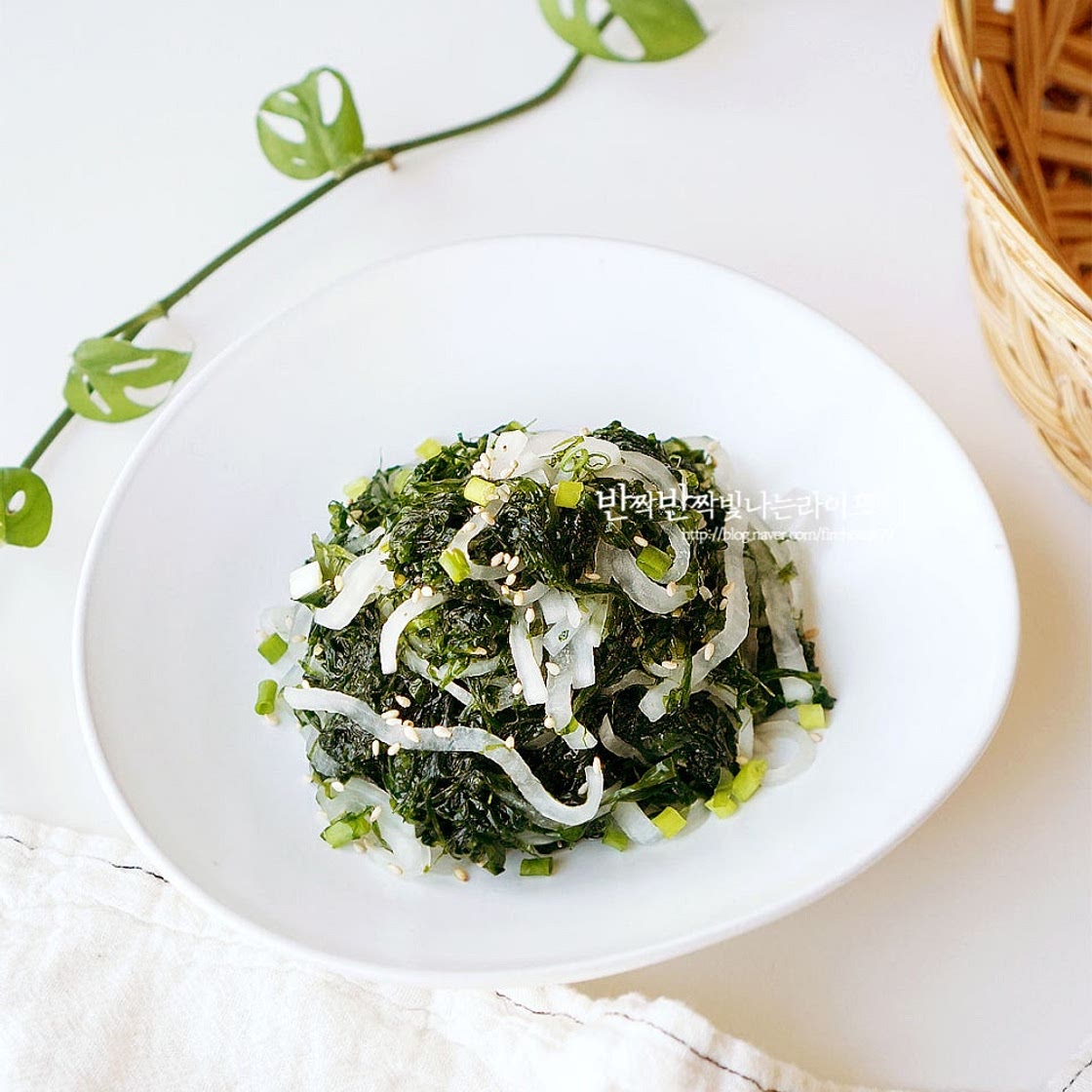 무 파래무침 만드는 법 물파래무침 무우 파래무침 레시피