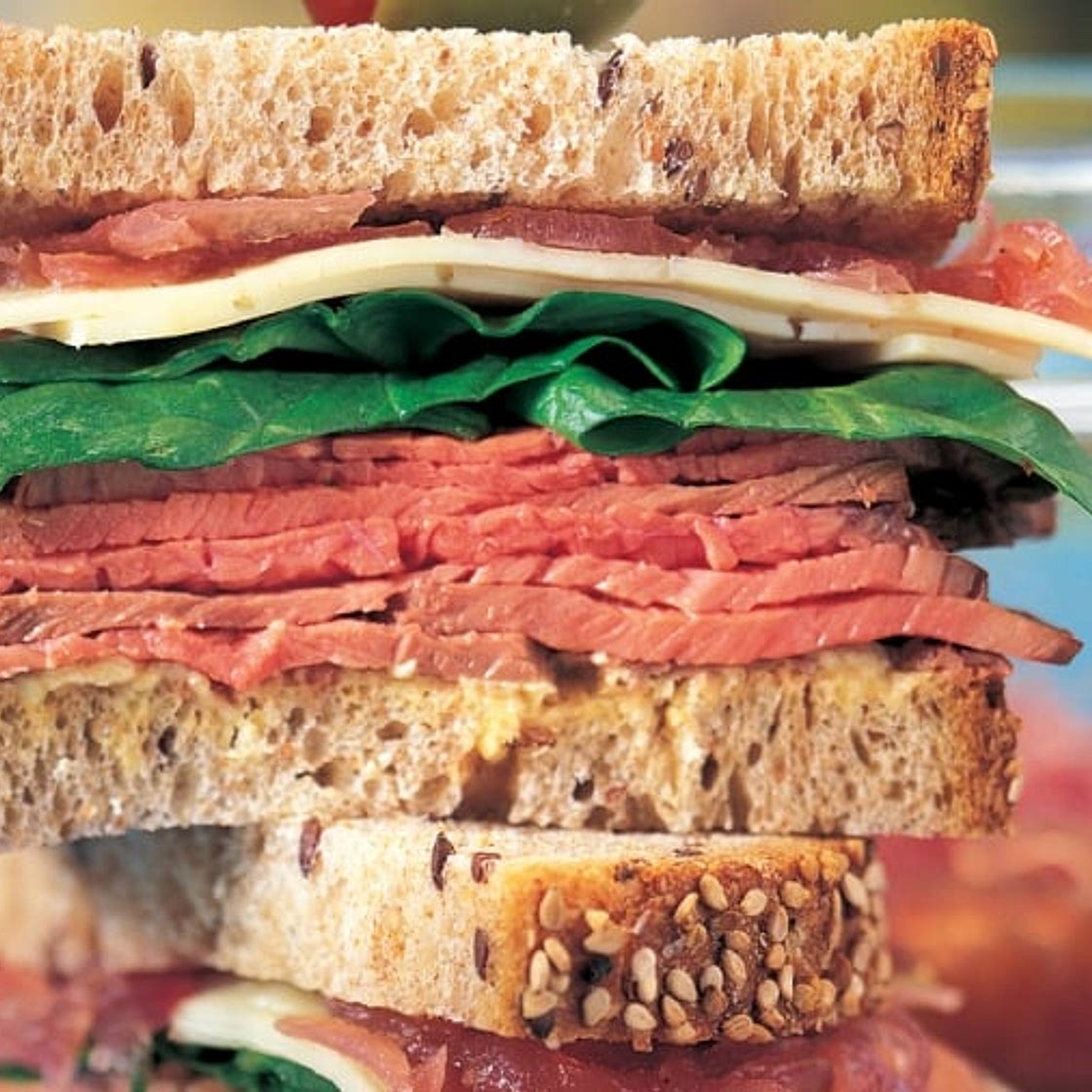 Roast Beef Sandwich with Onion Confit and Havarti