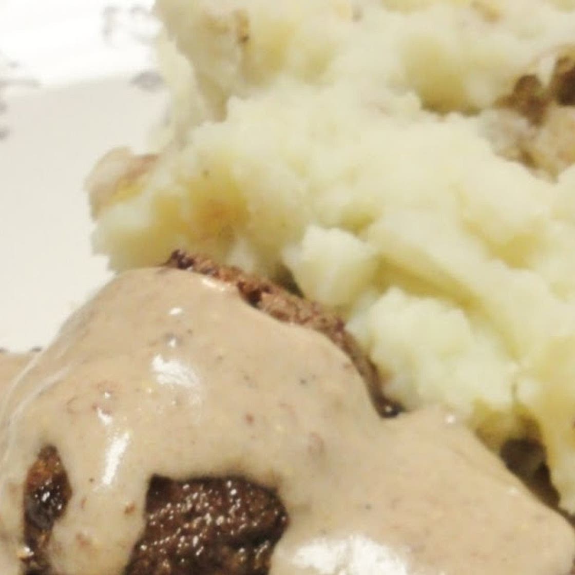 Red Wine Marinated Venison with a Red Wine Cream Sauce