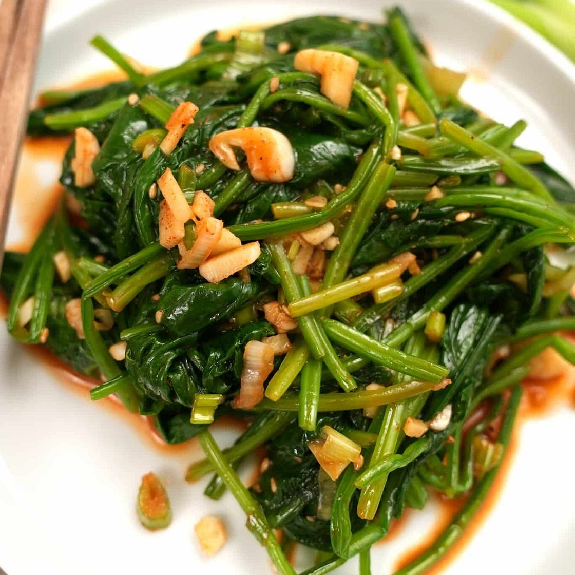 Spicy Korean Spinach Side Dish