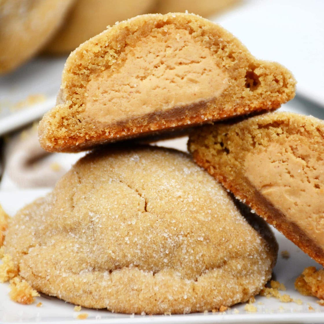 Peanut Butter Stuffed Cookies