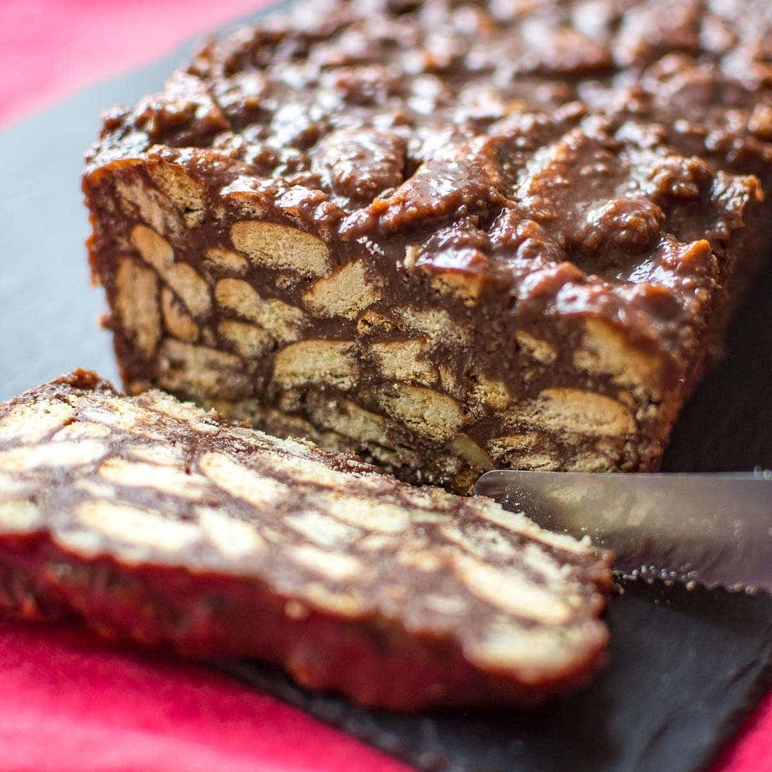 Lithuanian Chocolate Fridge Cake | Tinginys