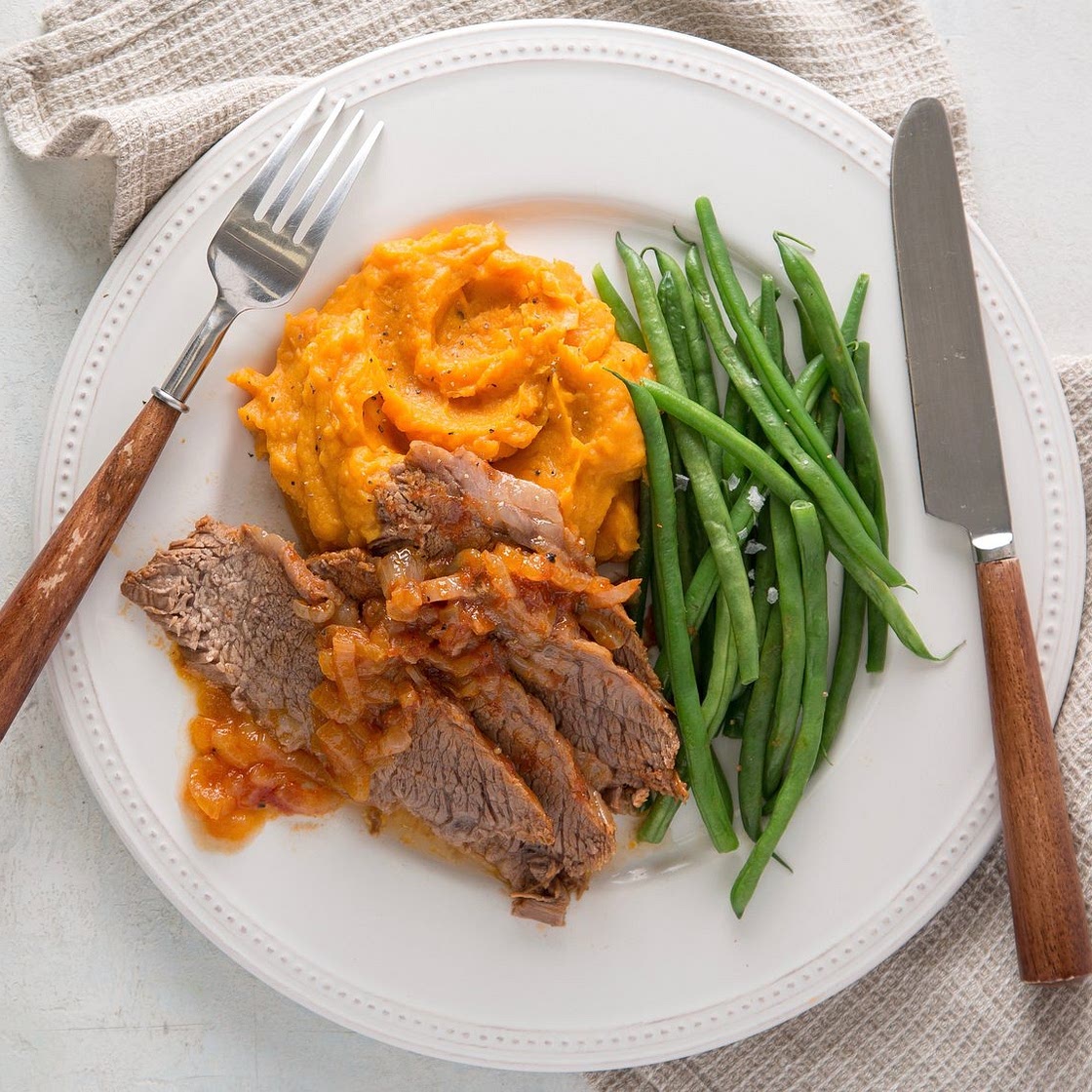 Slow-Cooked Sweet and Sour Brisket