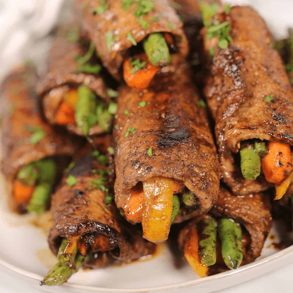 Balsamic Steak Roll Ups