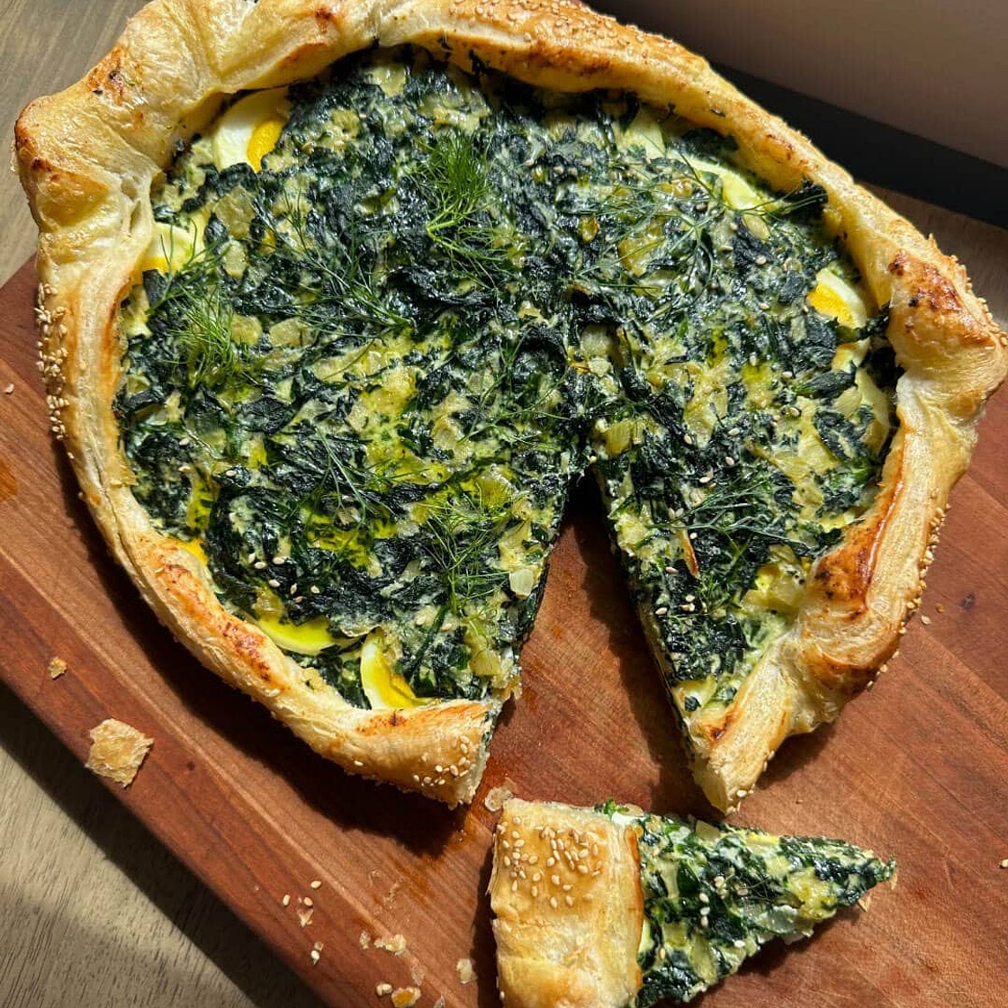 Spinach, Egg and Ricotta Galette (inspired by torta pasqualina!)