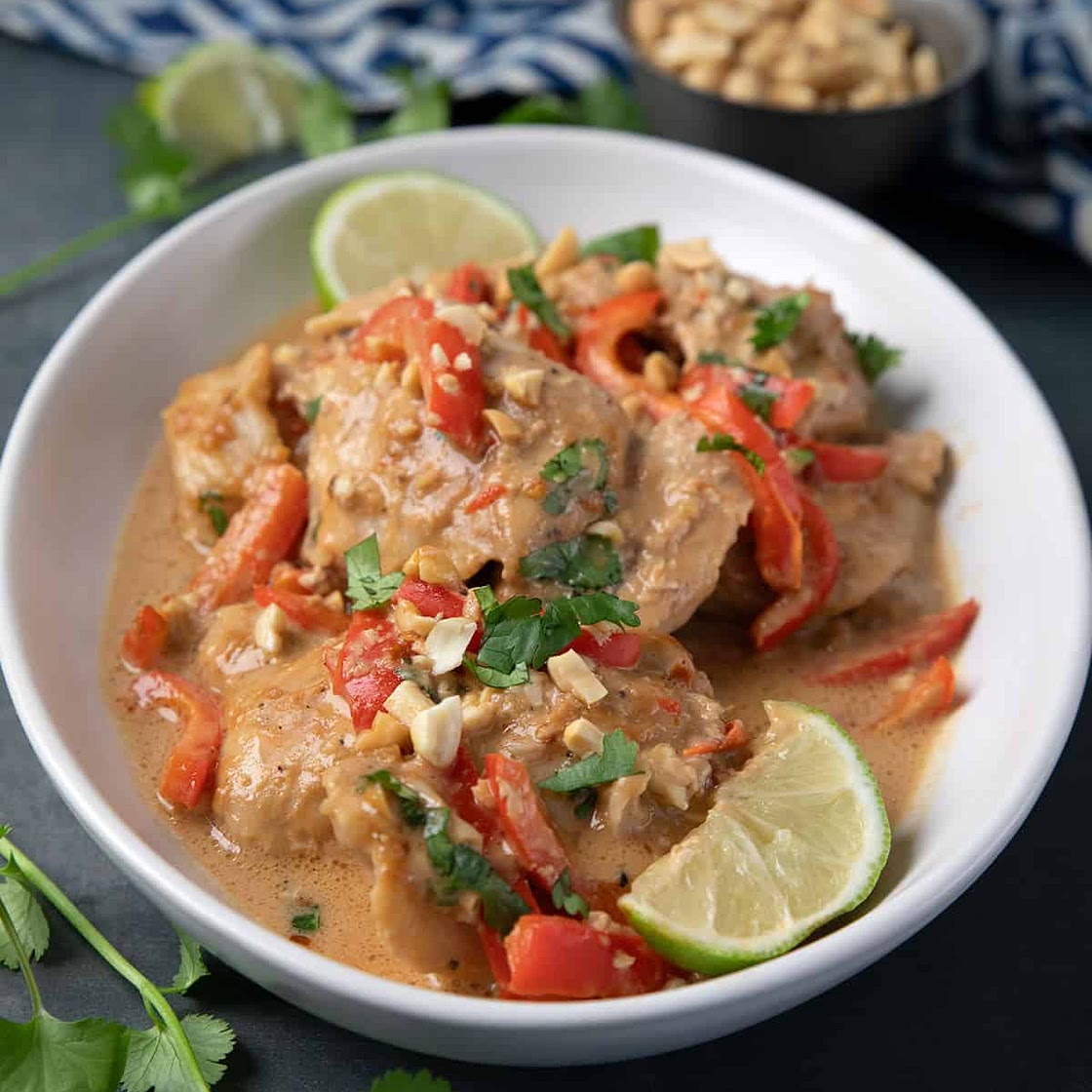 Slow Cooker Thai Peanut Chicken