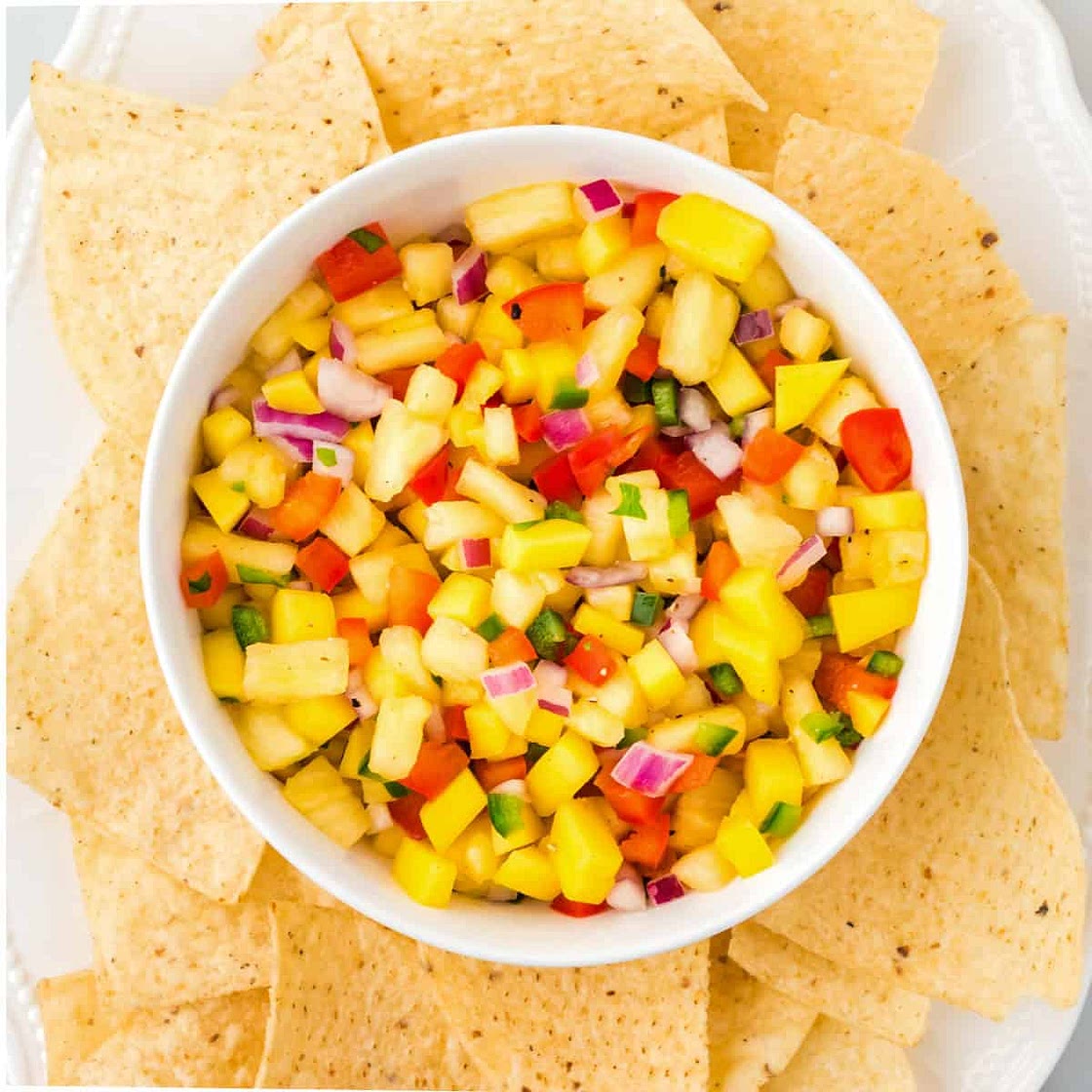 Pineapple Mango Pico De Gallo