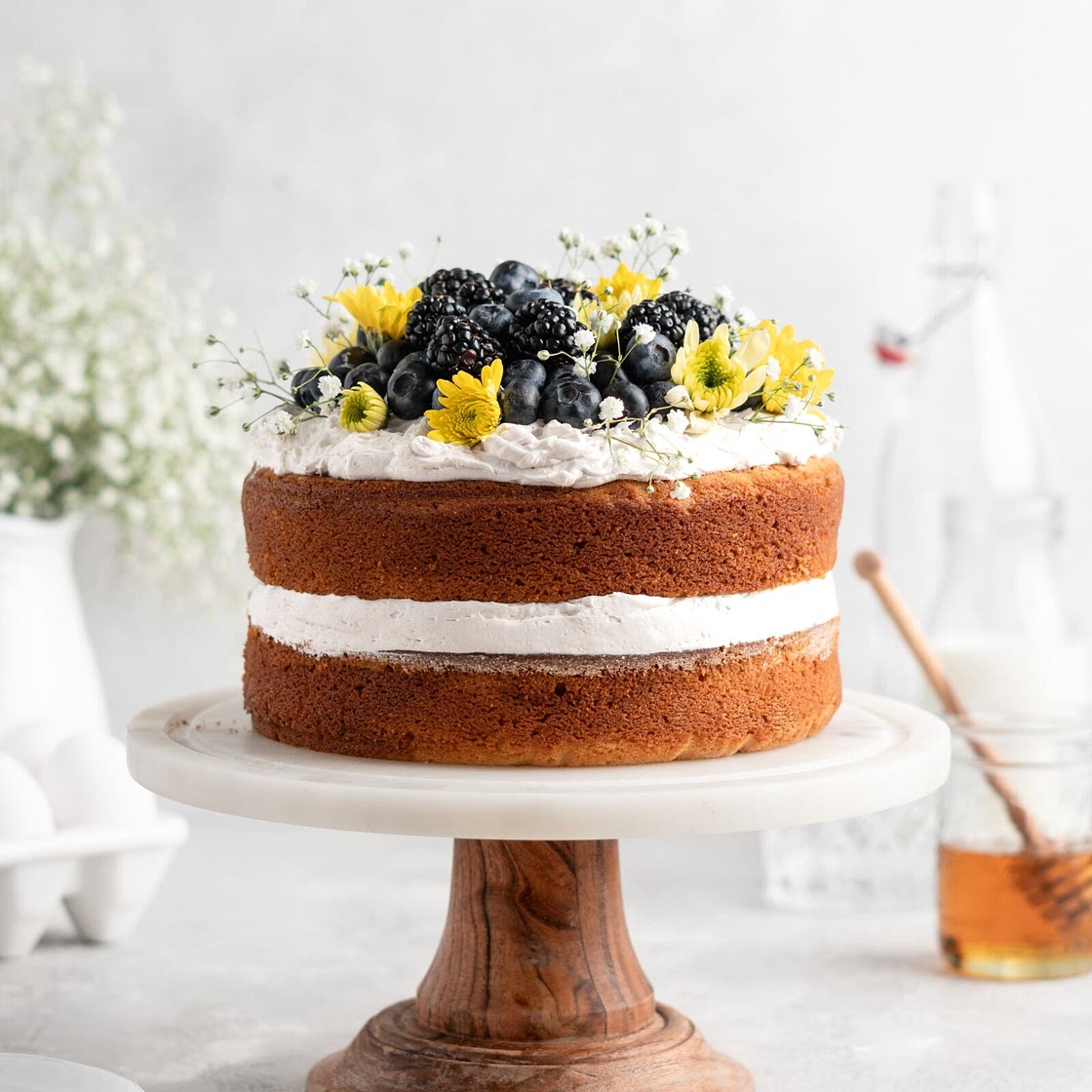 Honey Chamomile Cake