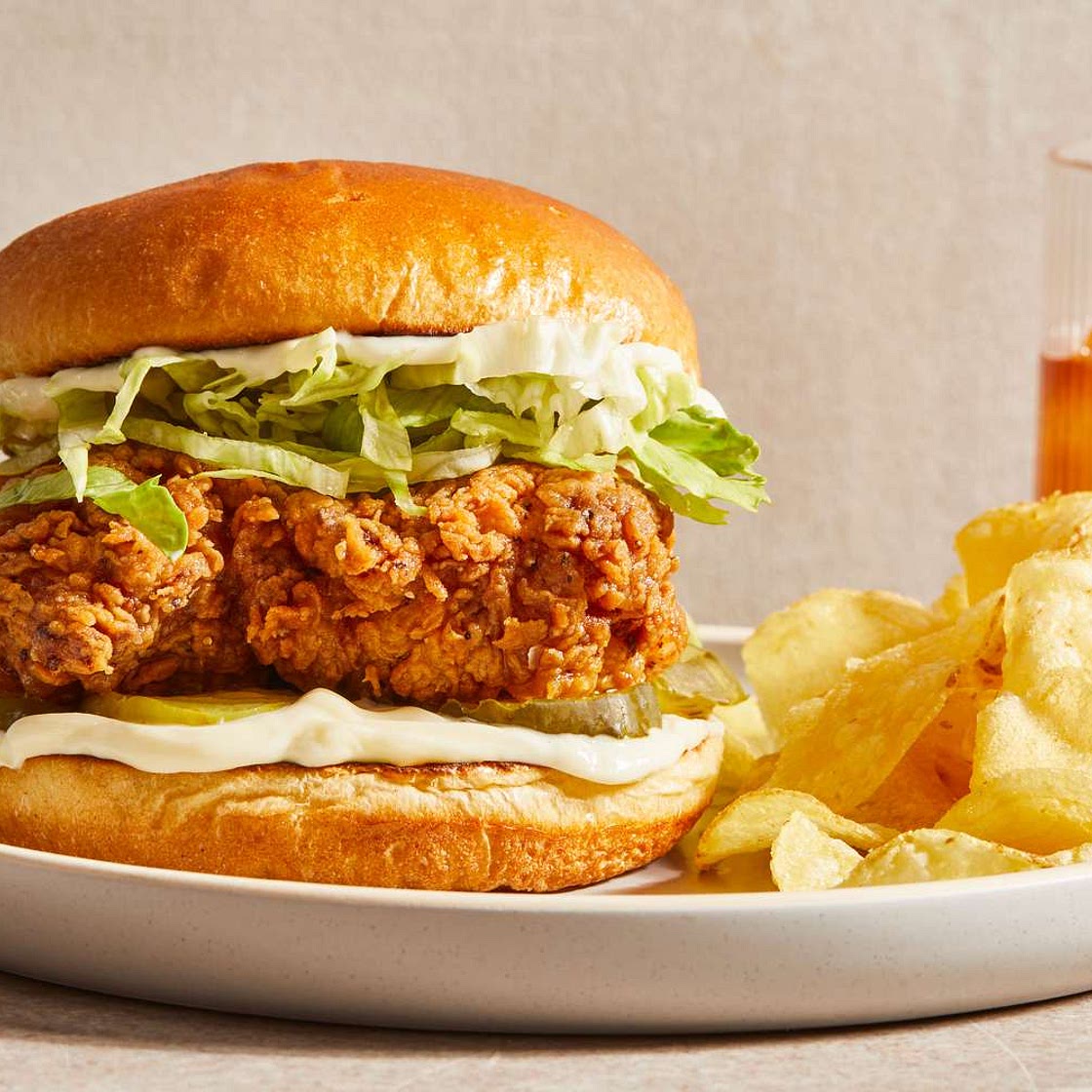 Homemade Fried Chicken Sandwich