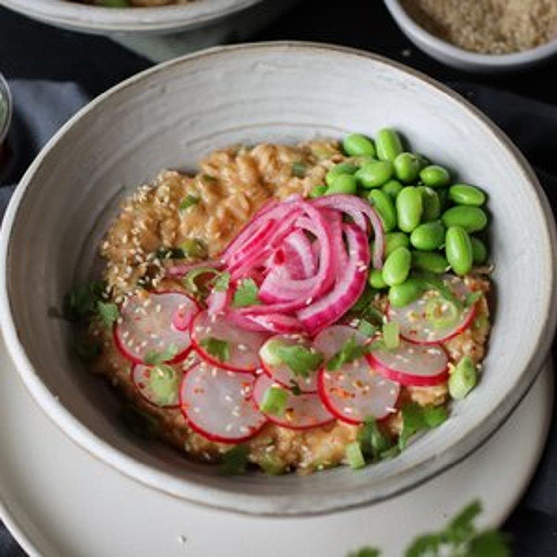 Savoury Miso Sesame Oatmeal