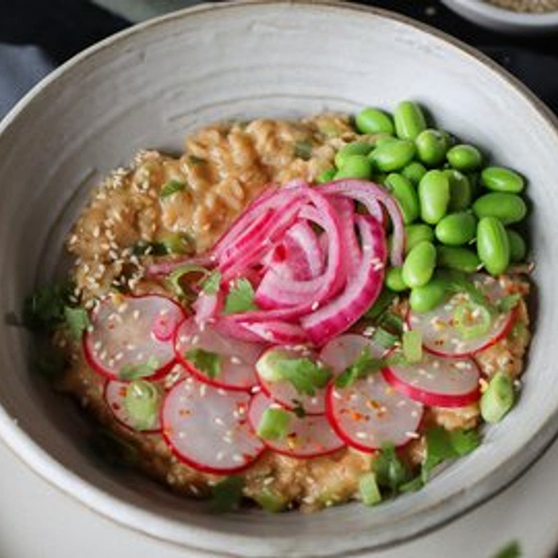 Savoury Miso Sesame Oatmeal
