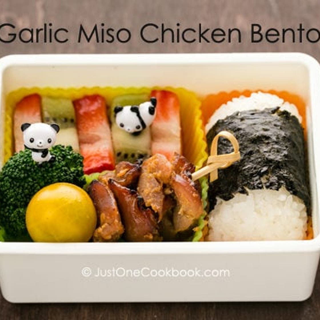 Garlic Miso Chicken Bento