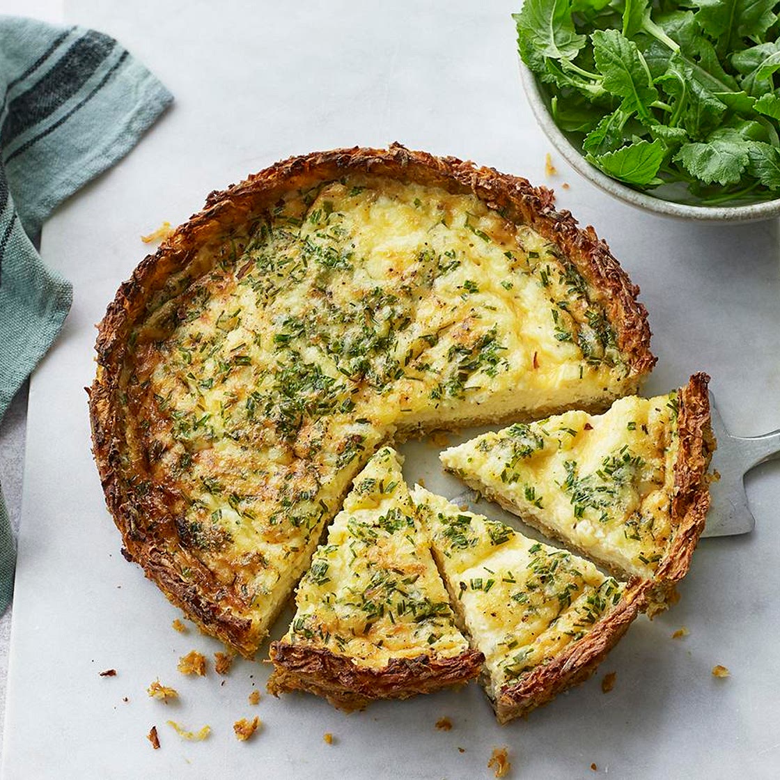 Potato rosti quiche
