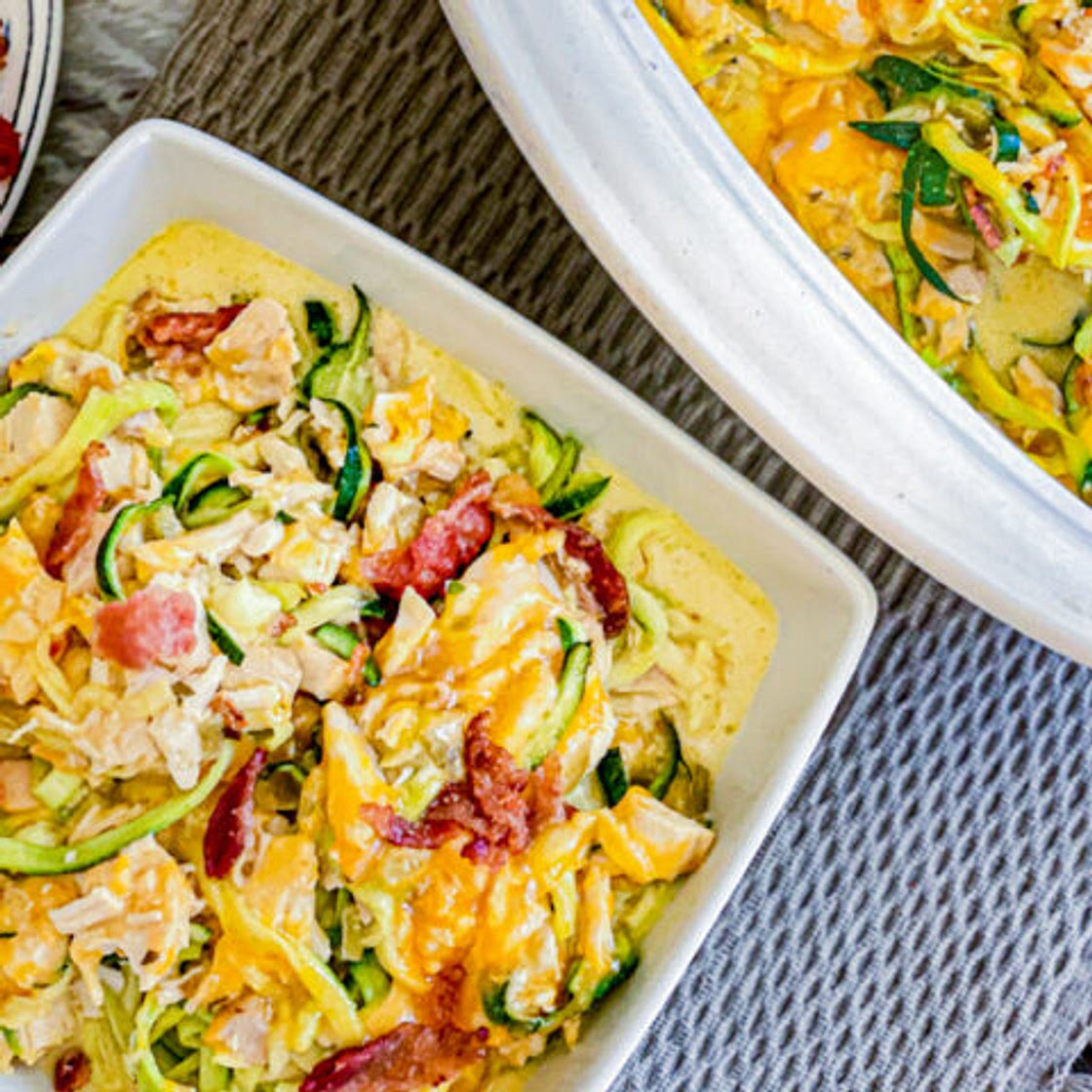 Cheesy Chicken Zucchini Casserole