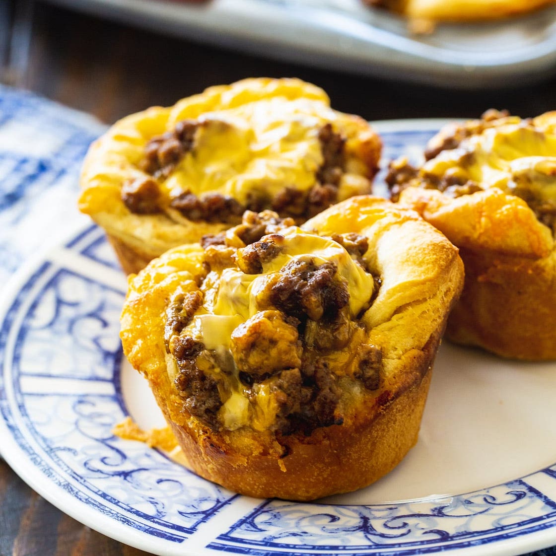 BBQ Ground Beef Biscuit Cups