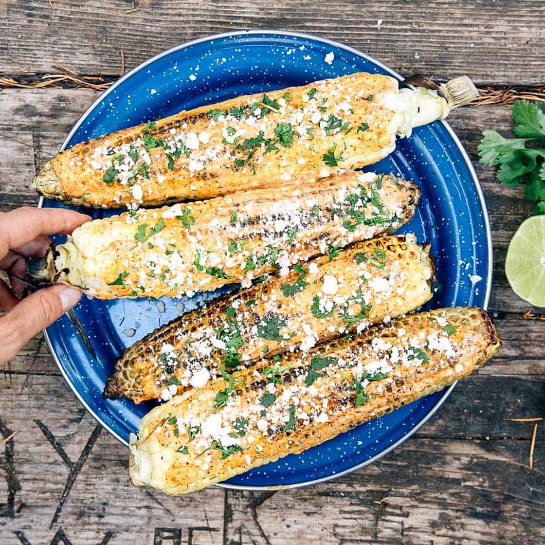 Grilled Mexican Street Corn (Elote)