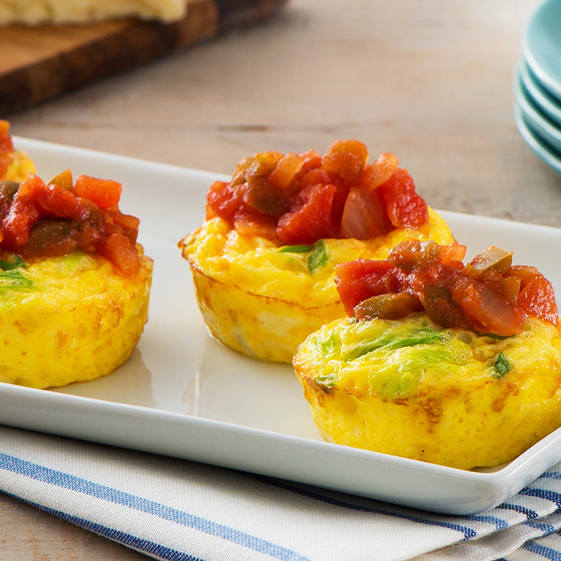 Muffin Tin Frittatas with Salsa