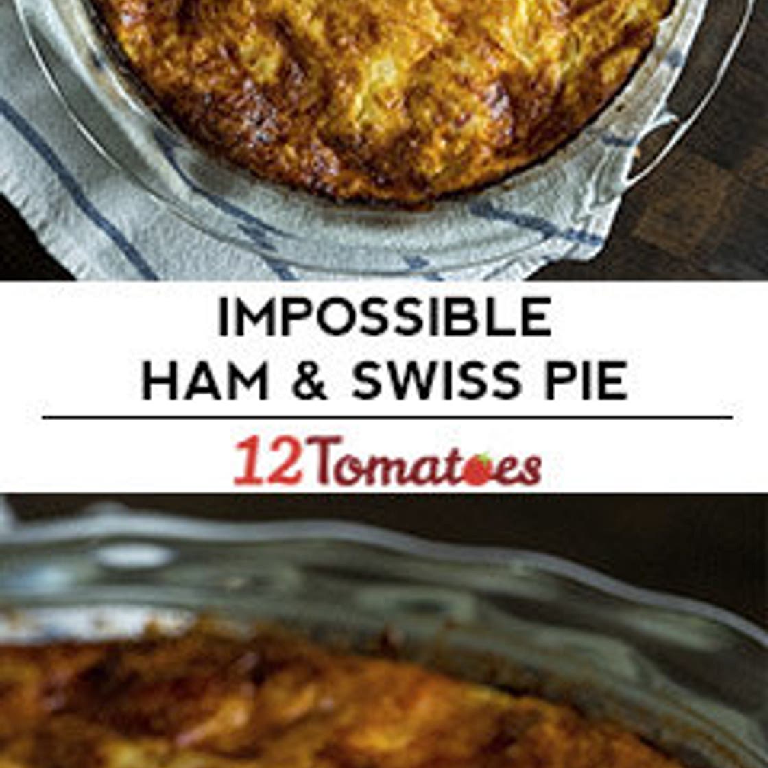 Impossible Ham And Swiss Pie