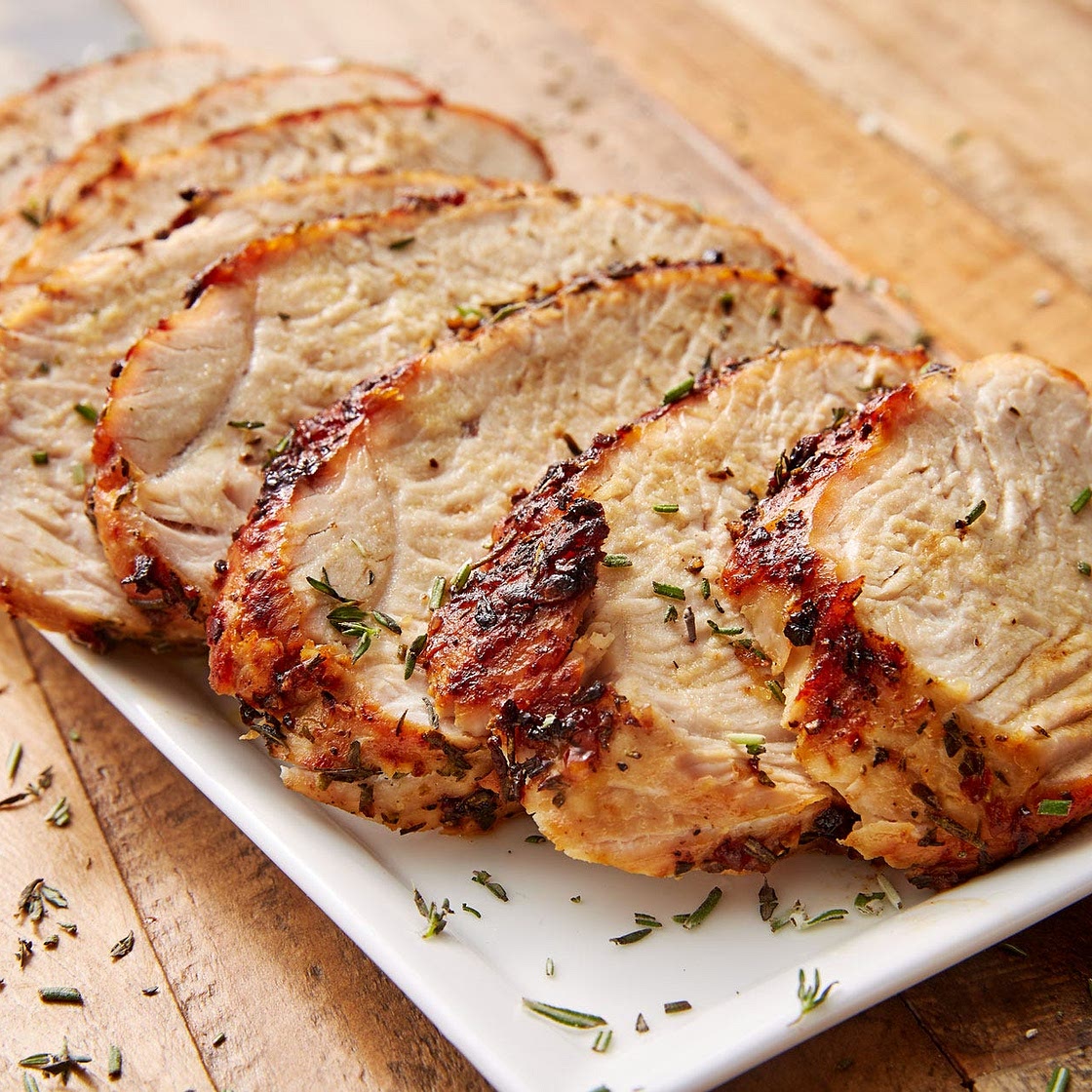 Air Fryer Garlic Herb Turkey Breast