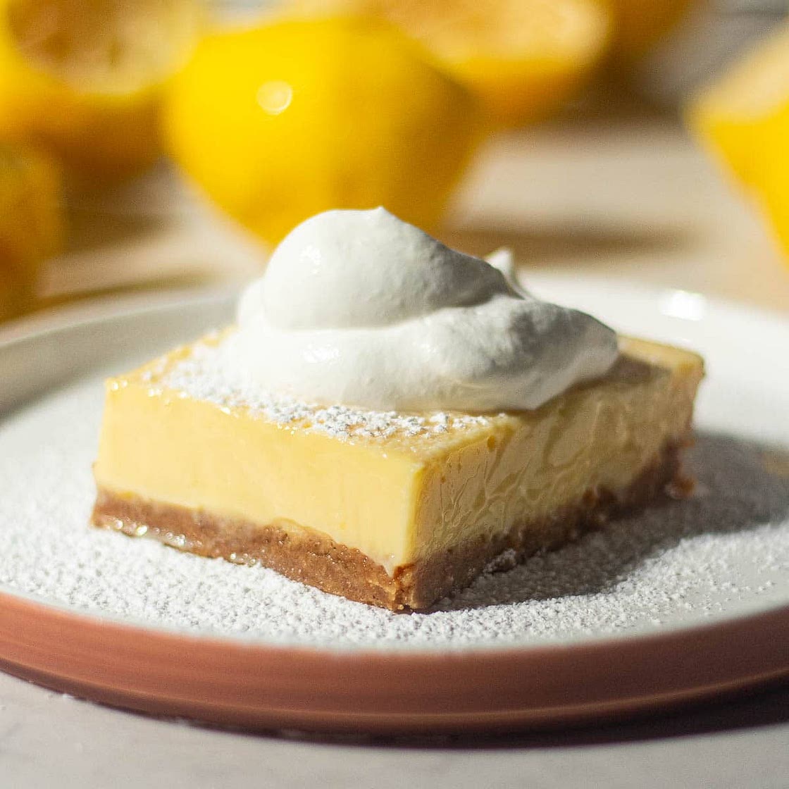 Lemon Bars with Graham Cracker Crust - Easy Recipe