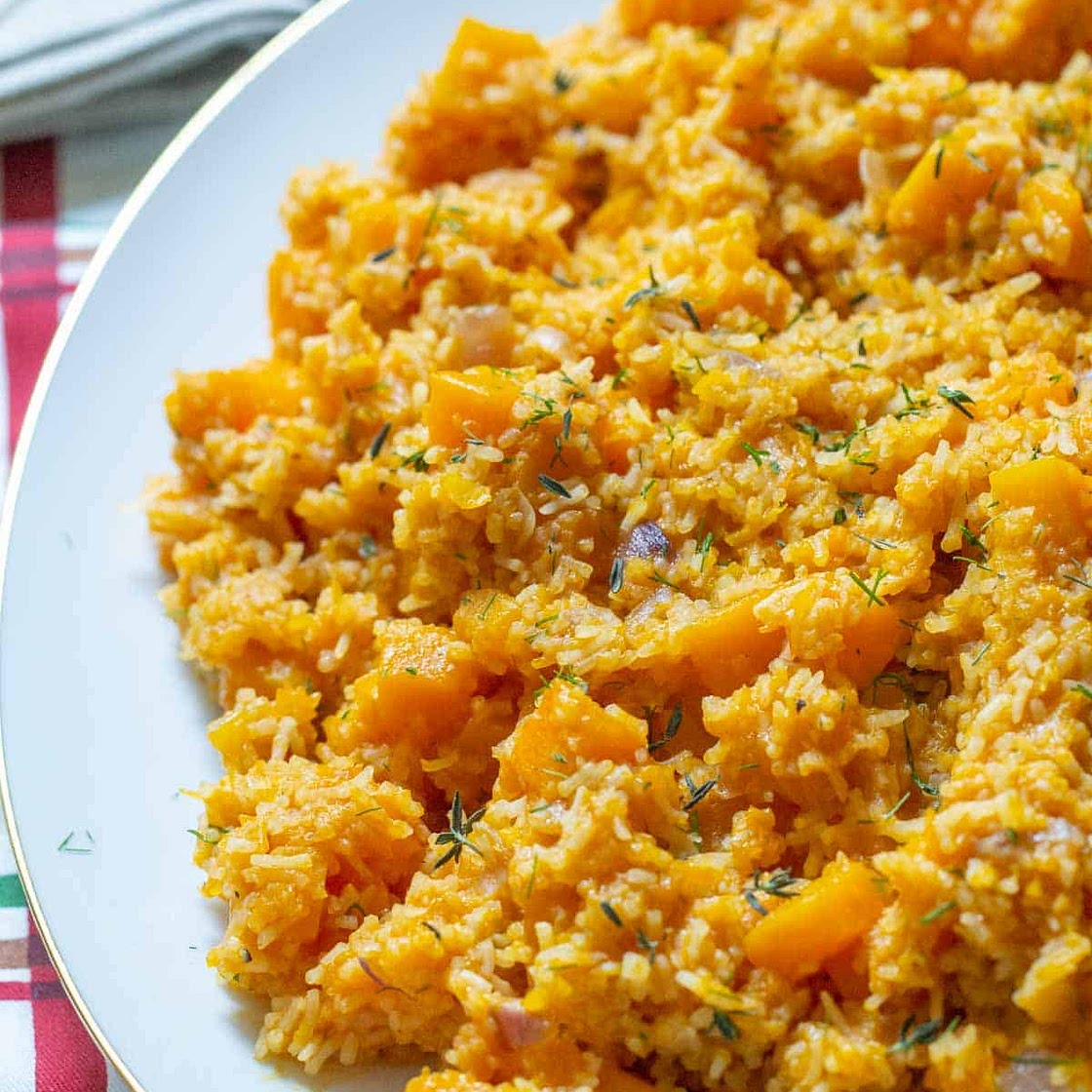 Butternut Squash Pilaf