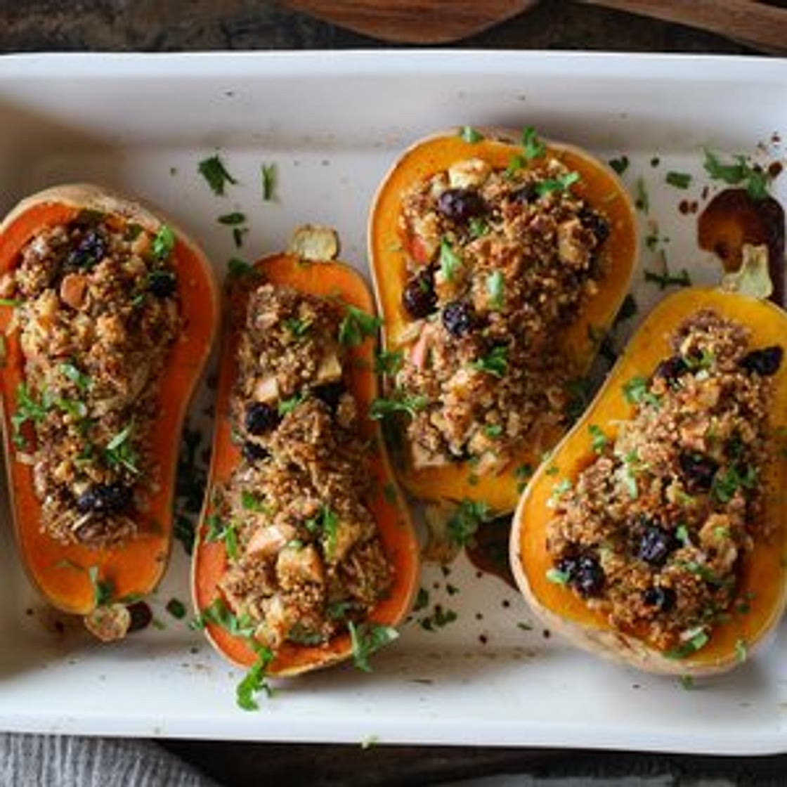 Couscous Stuffed Squash