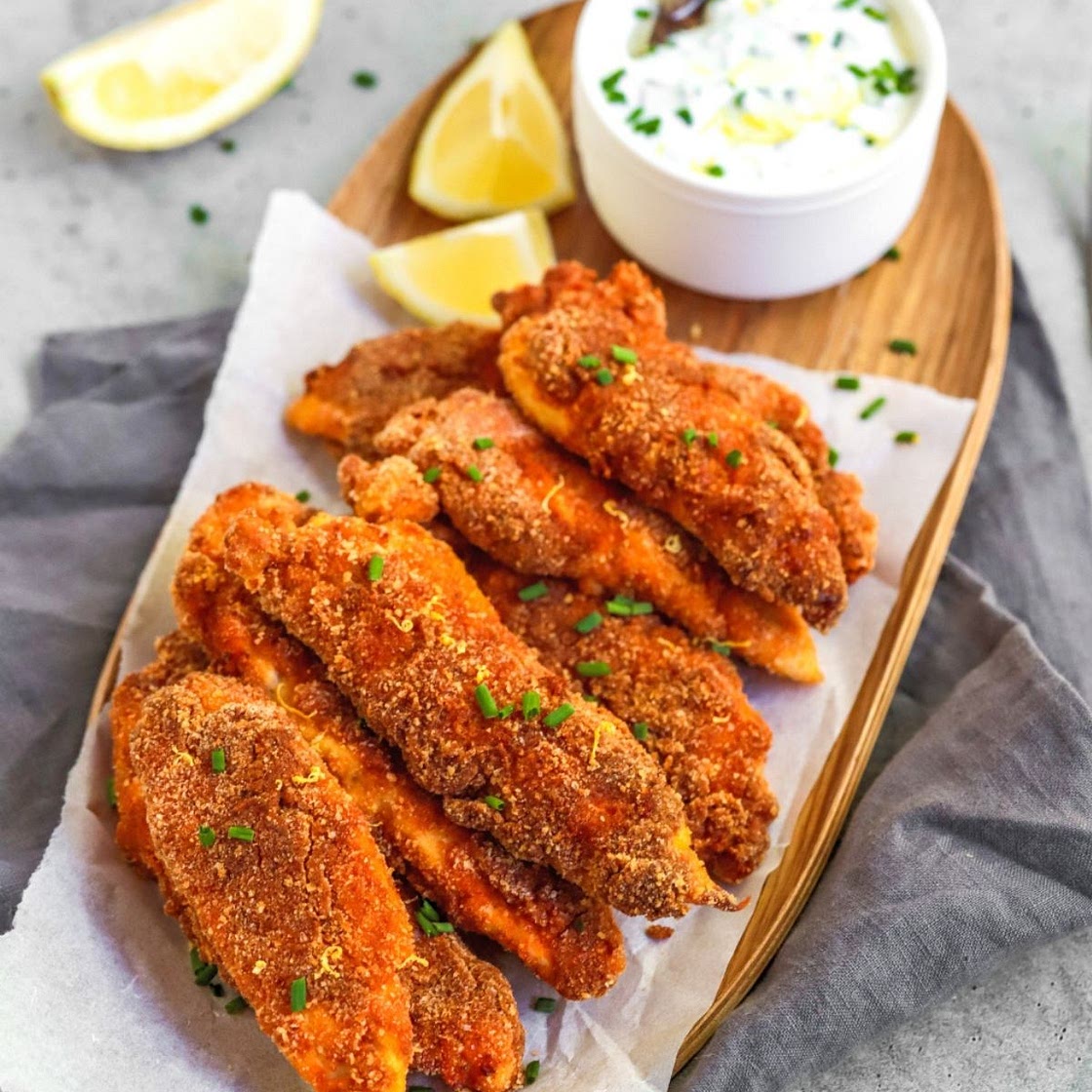 Baked Chicken with Lemon-Chive Sauce