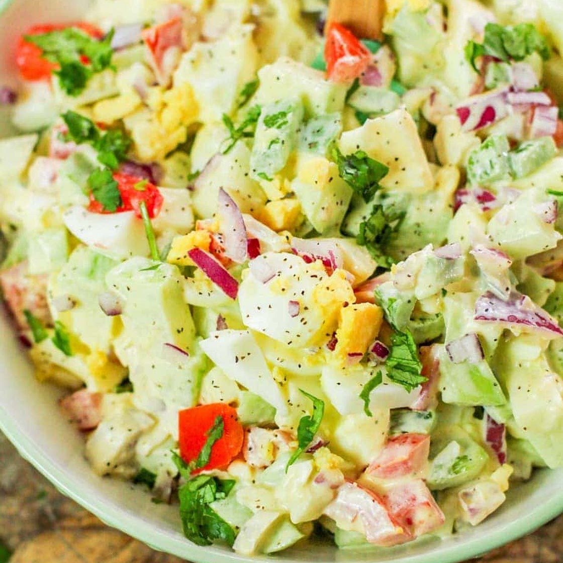 Healthy Egg Salad Recipe with Chayote