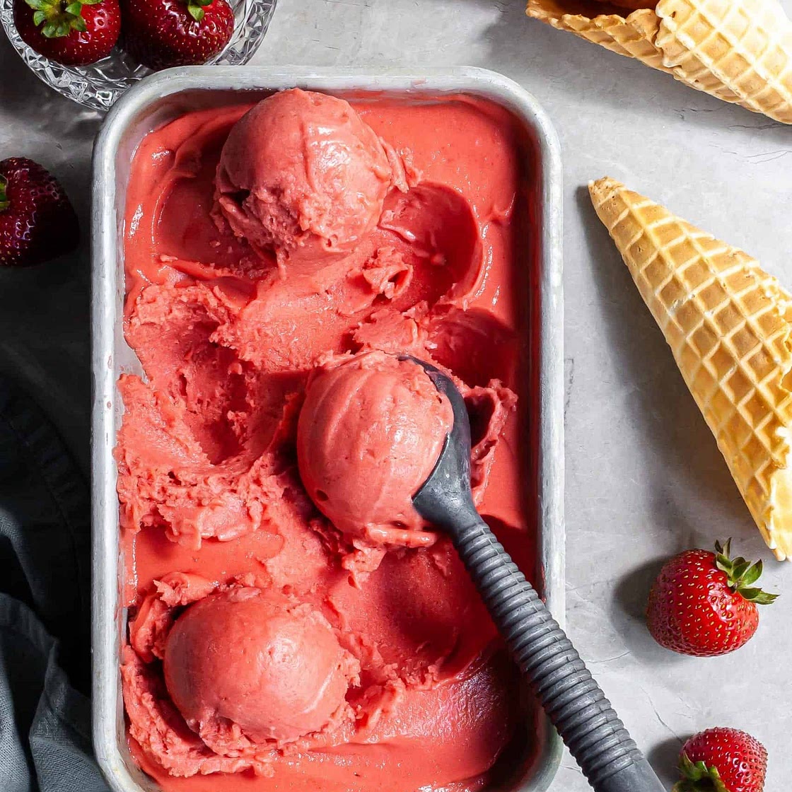 Strawberry Rhubarb Sorbet