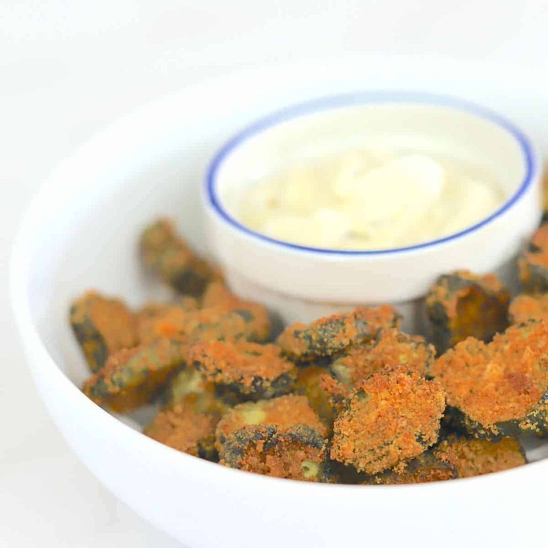 Low Carb Air Fryer Pickles