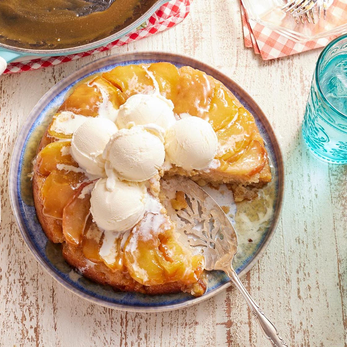Apple Cake in an Iron Skillet