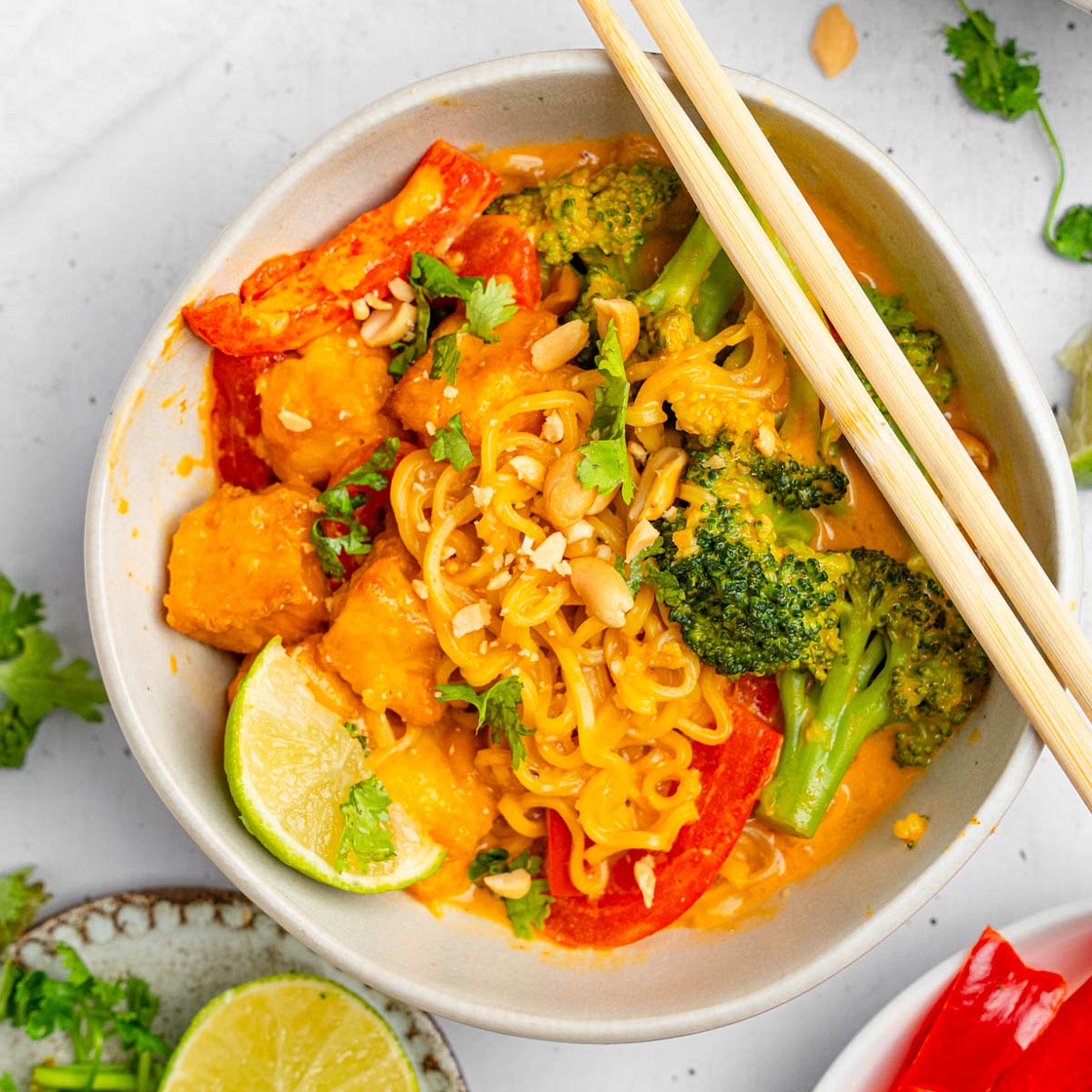 Creamy Thai Red Curry Noodles