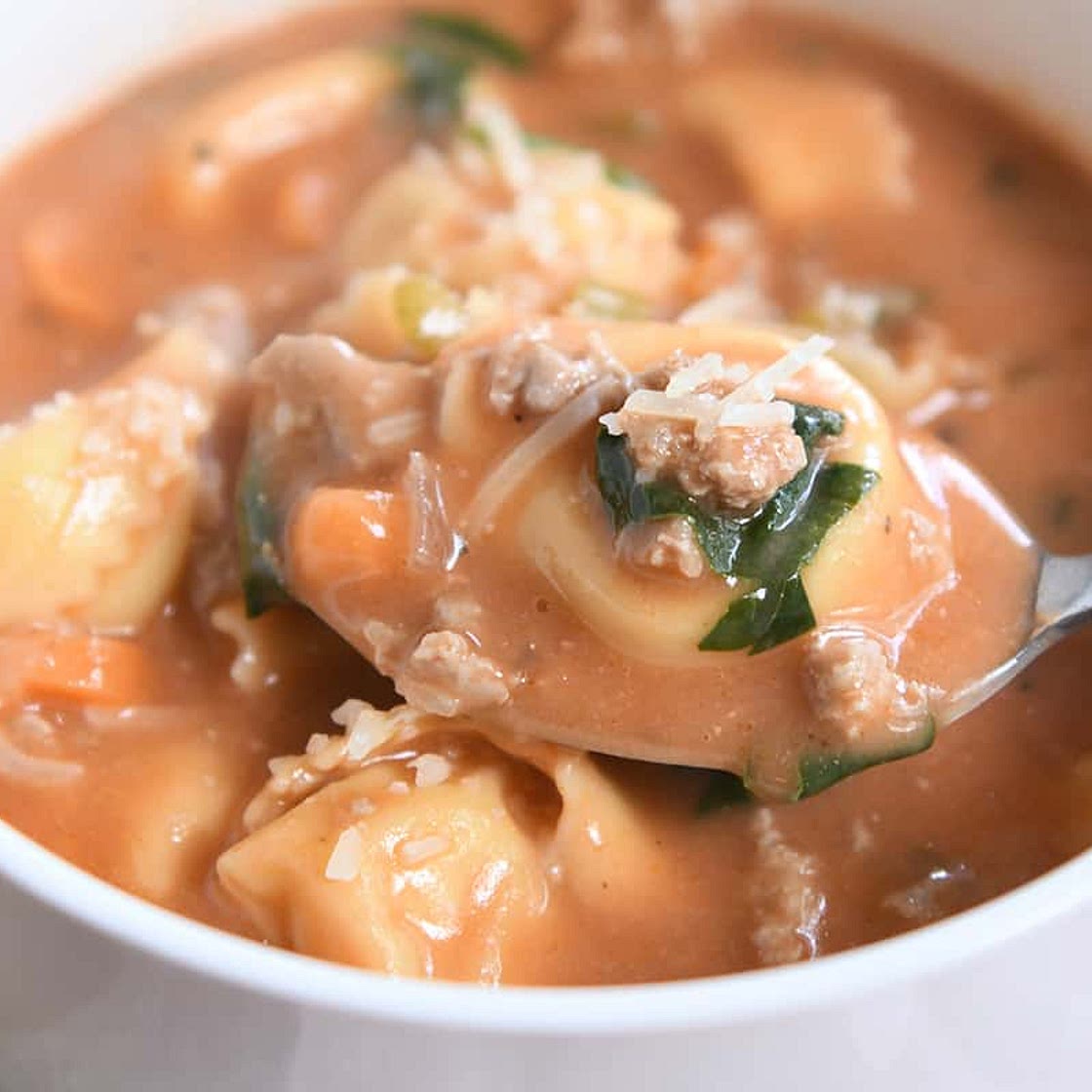 Creamy Tortellini Sausage Soup