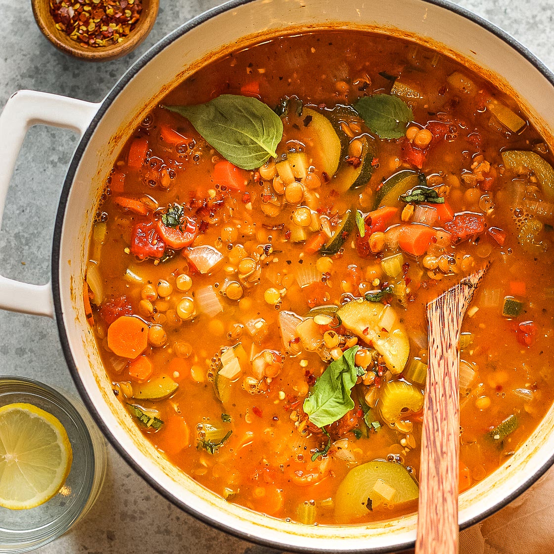 One-Pot Vegetable Lentil Soup