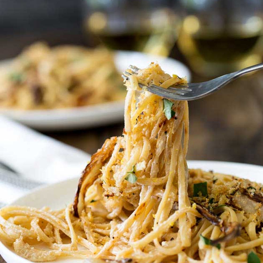 Pasta with Roasted Fennel and Lemon