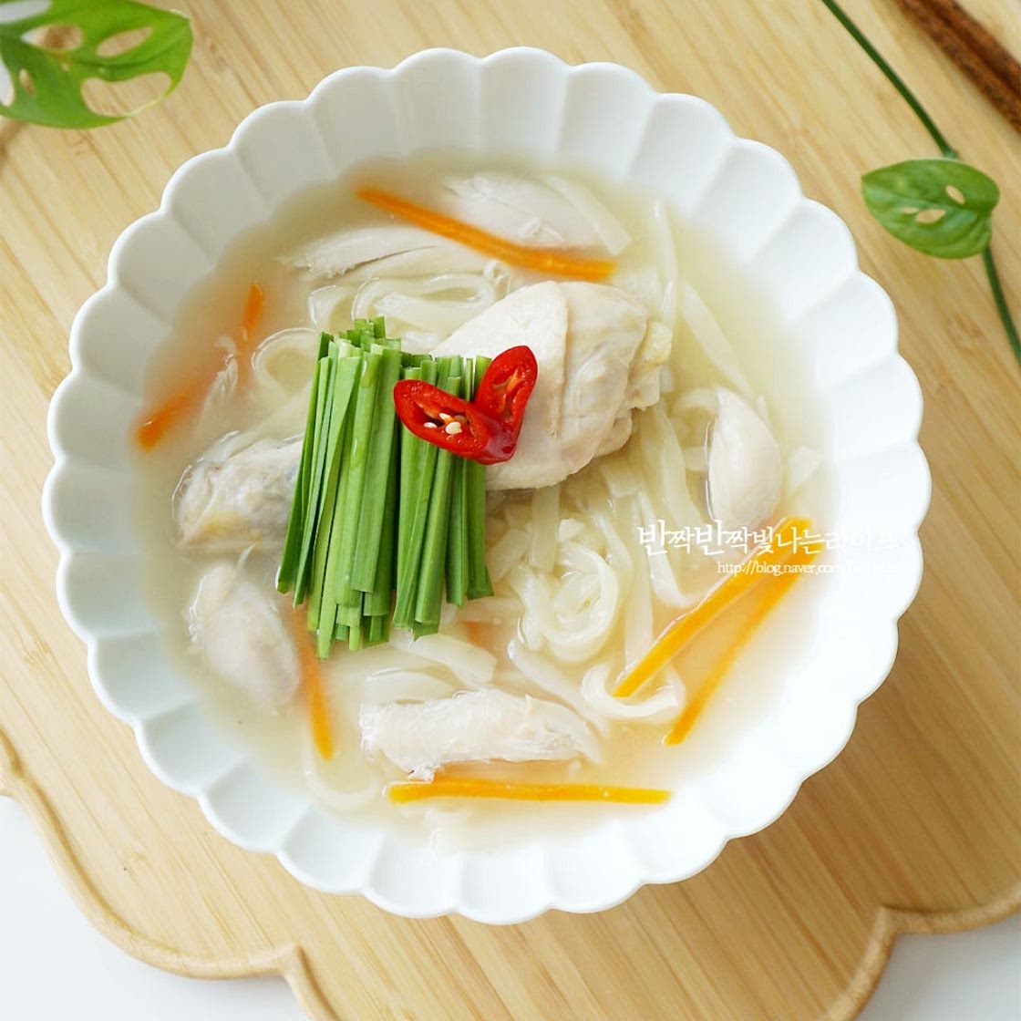 닭칼국수 레시피 칼국수 양념장 닭다리 요리