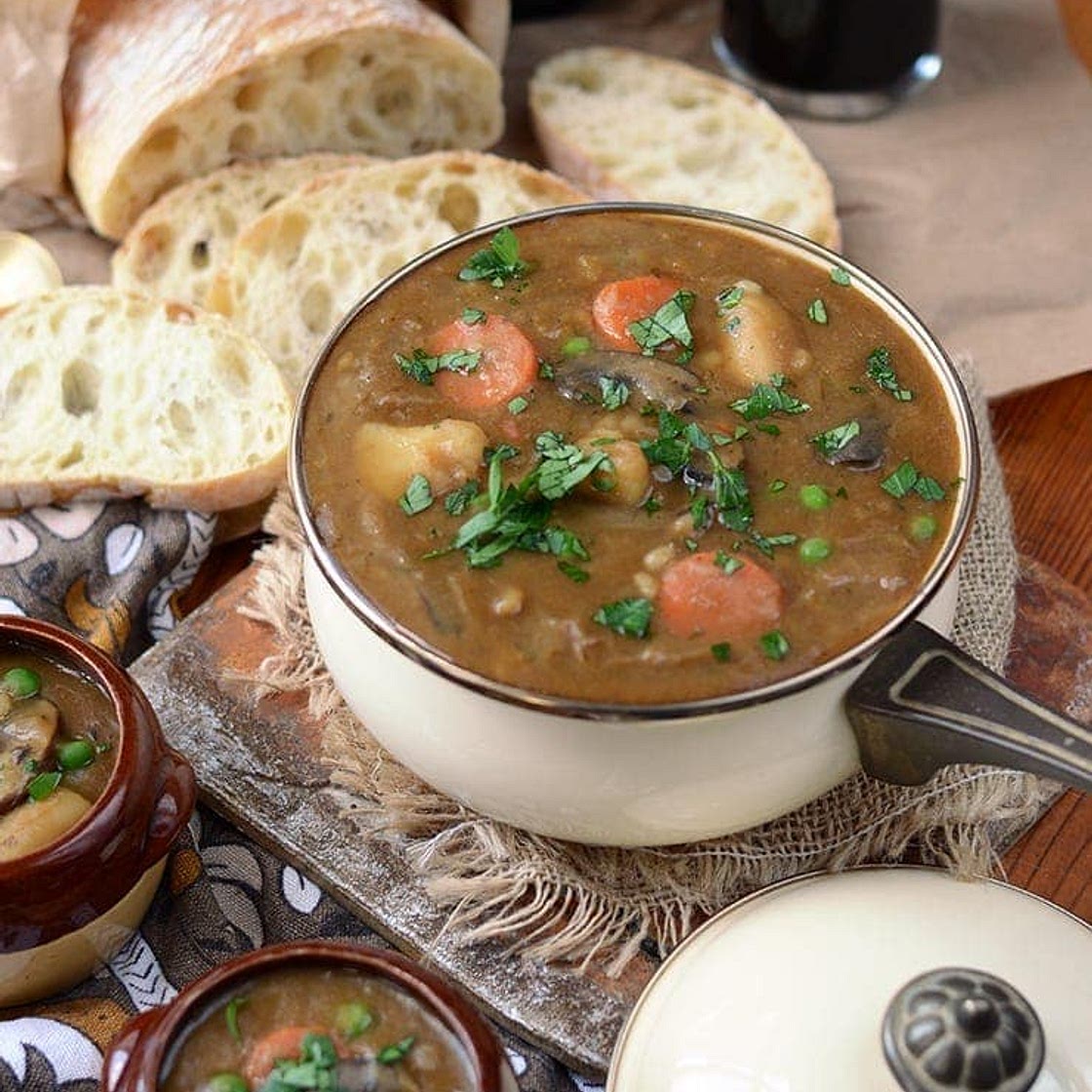 Vegan Guinness Barley Stew
