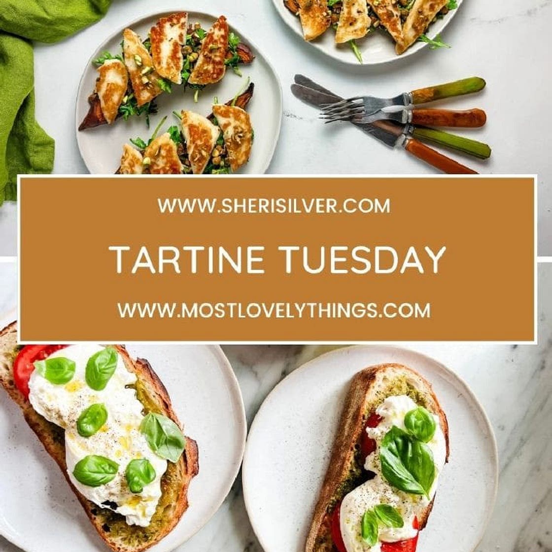 Arugula and Halloumi Tartines on Sweet Potato "Toast"