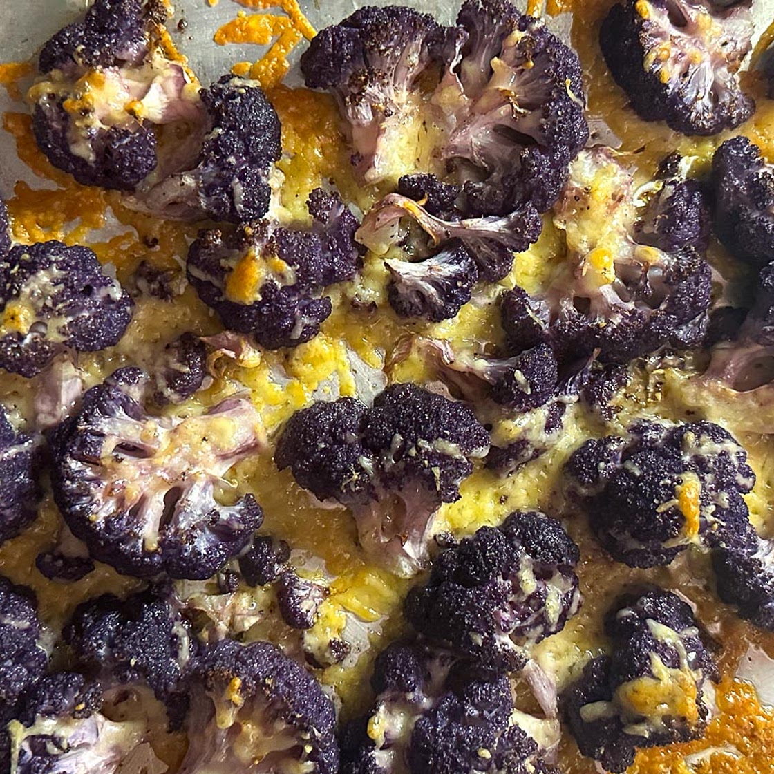 Low FODMAP Parmesan Roasted Cauliflower