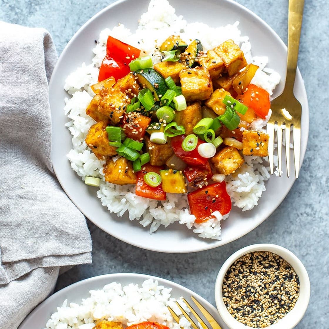 Ginger Sesame Tofu Stir Fry