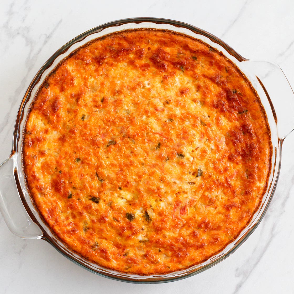 4-Ingredient Tomato Basil Egg Casserole {keto}