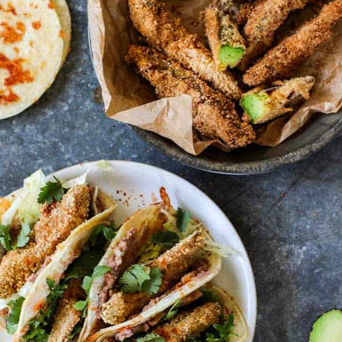 Crunchy Gluten Free Avocado Tacos