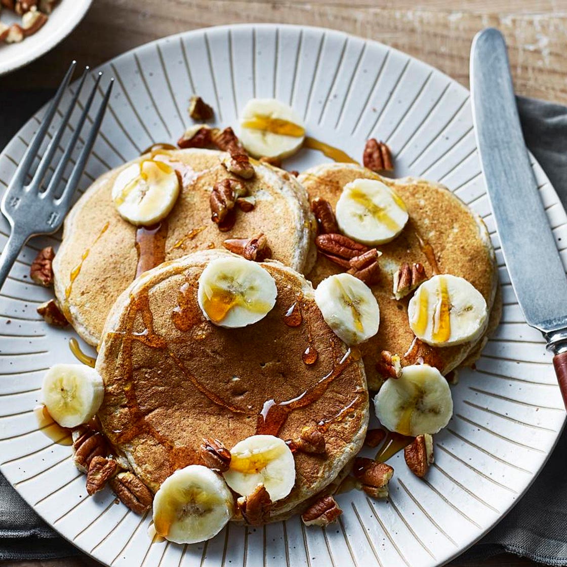 Healthier banana pancakes
