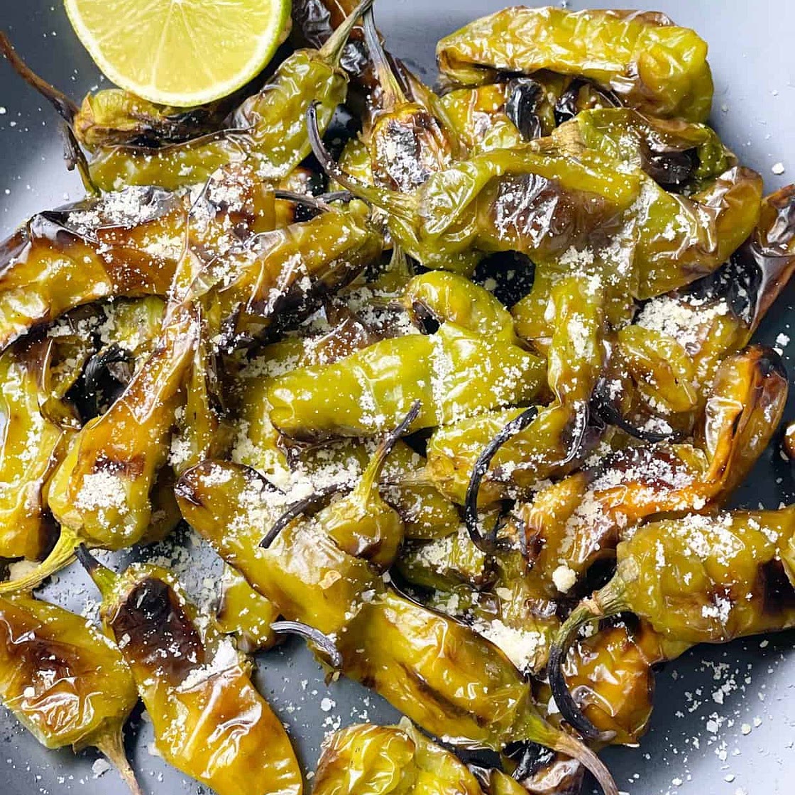 Easy Grilled Shishito Peppers