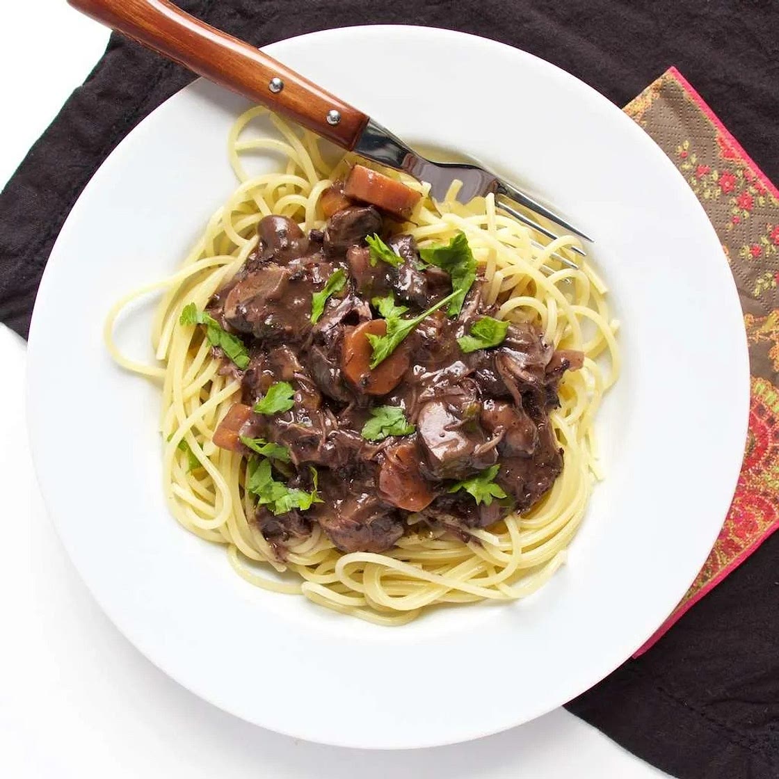 Beef Bourguignon Pasta